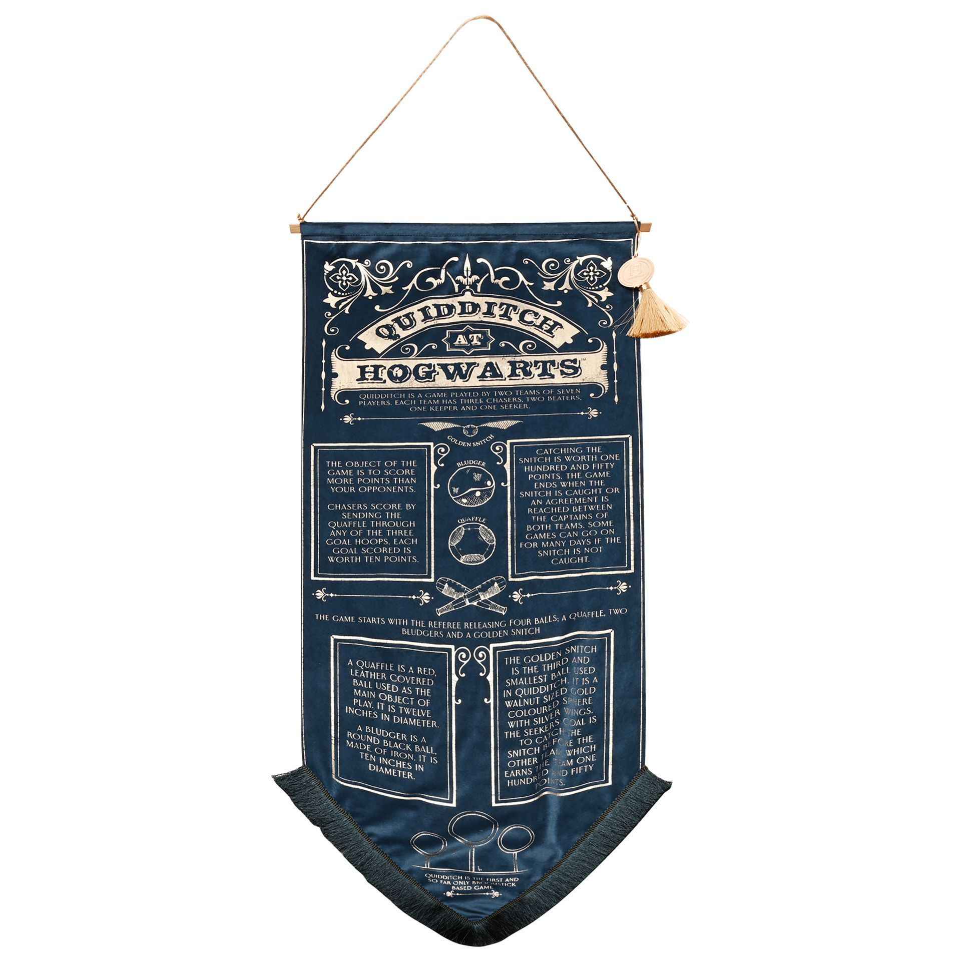 Warner Bros Harry Potter Alumni Hanging Banner Quidditch Widdop And Co