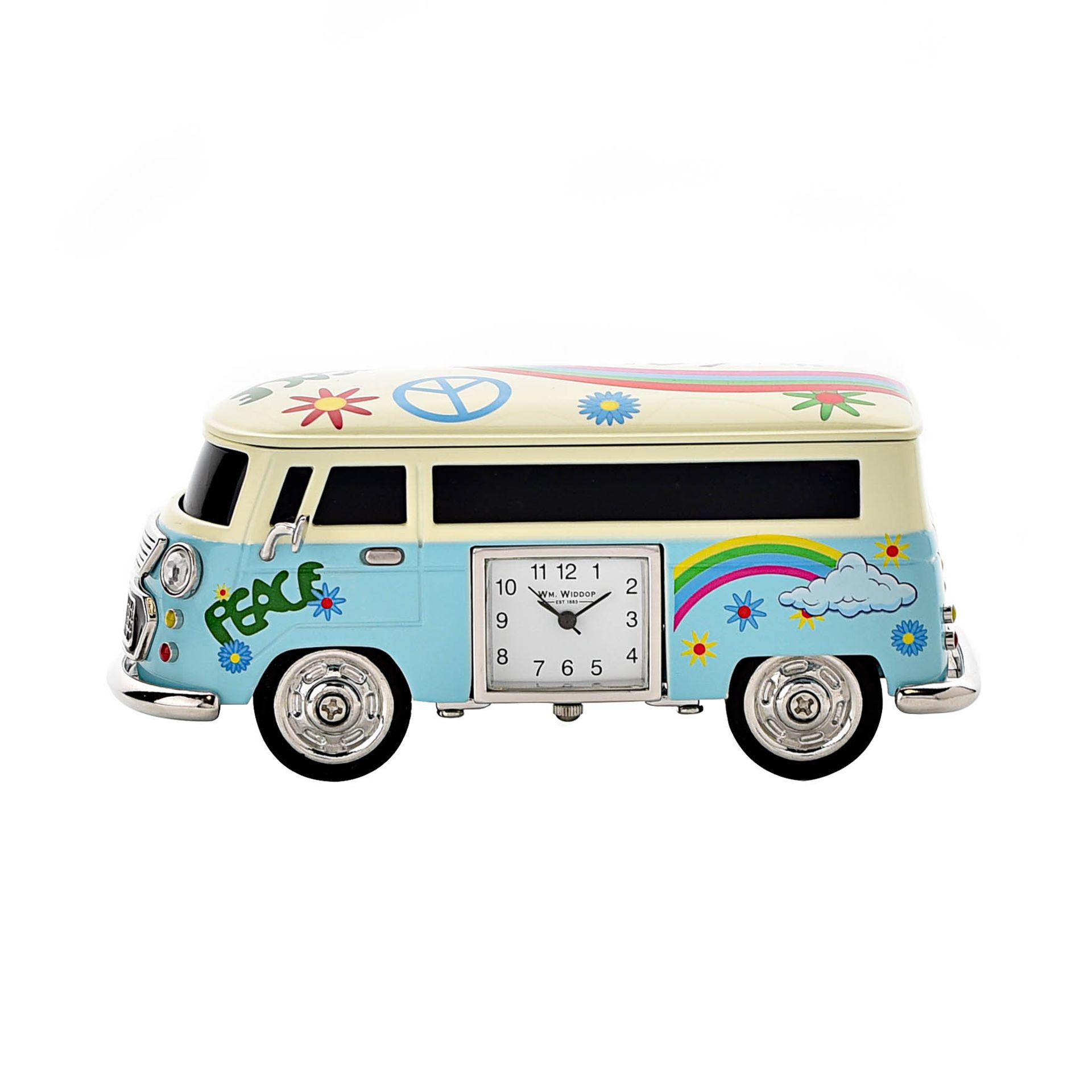 Wm Widdop Miniature Clock - Blue Camper | Widdop and Co.