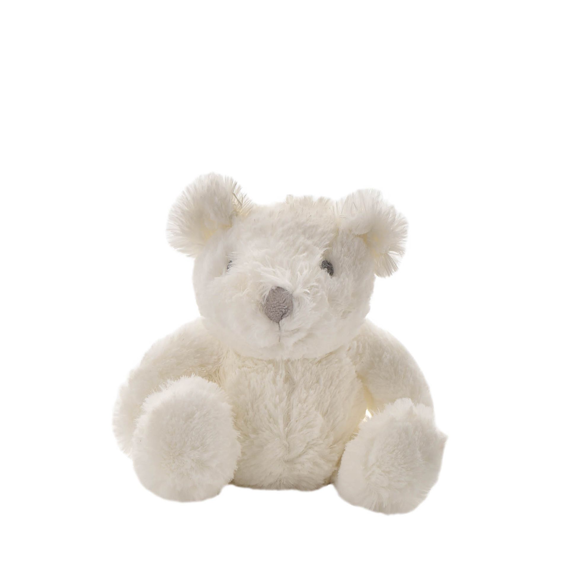 Bambino White Plush Bear Medium 18cm | Widdop and Co.