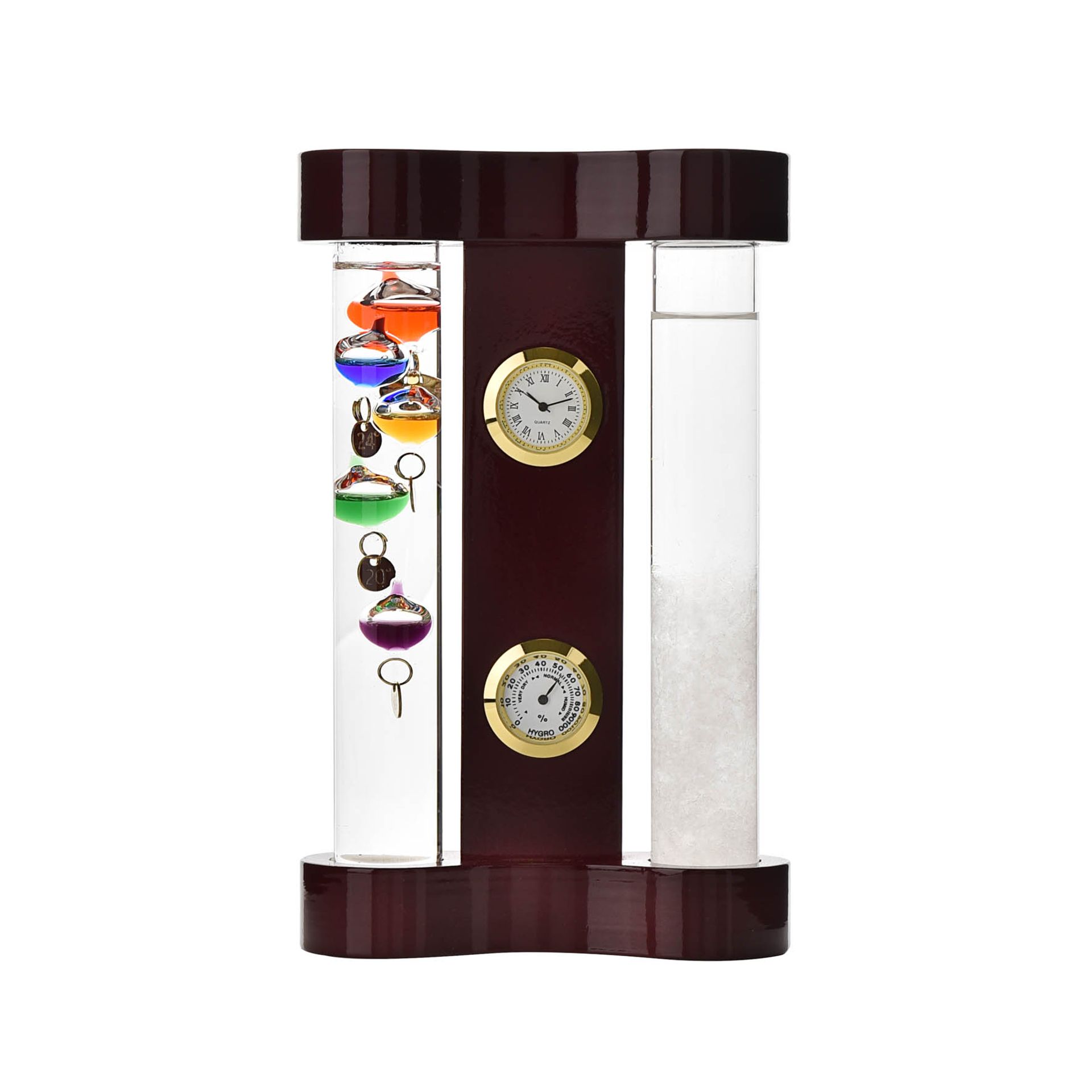 Glass Galileo Thermometer with Globe Storm Glass 