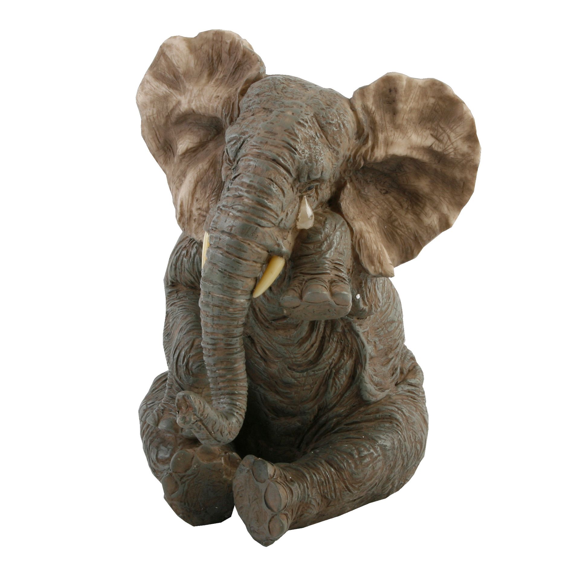 Naturecraft Sitting Elephant with Tear Figurine | Widdop and Co.