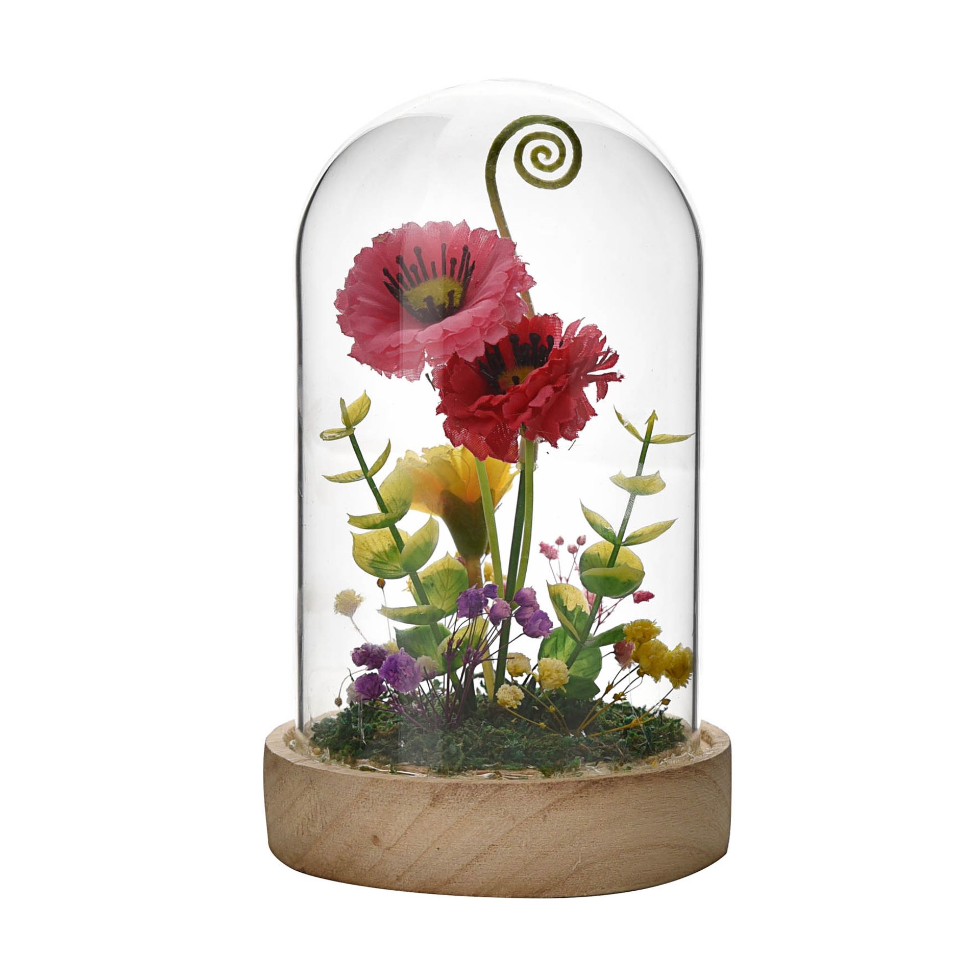 The Cottage Glass Flower Vase With Dome | Widdop and Co.